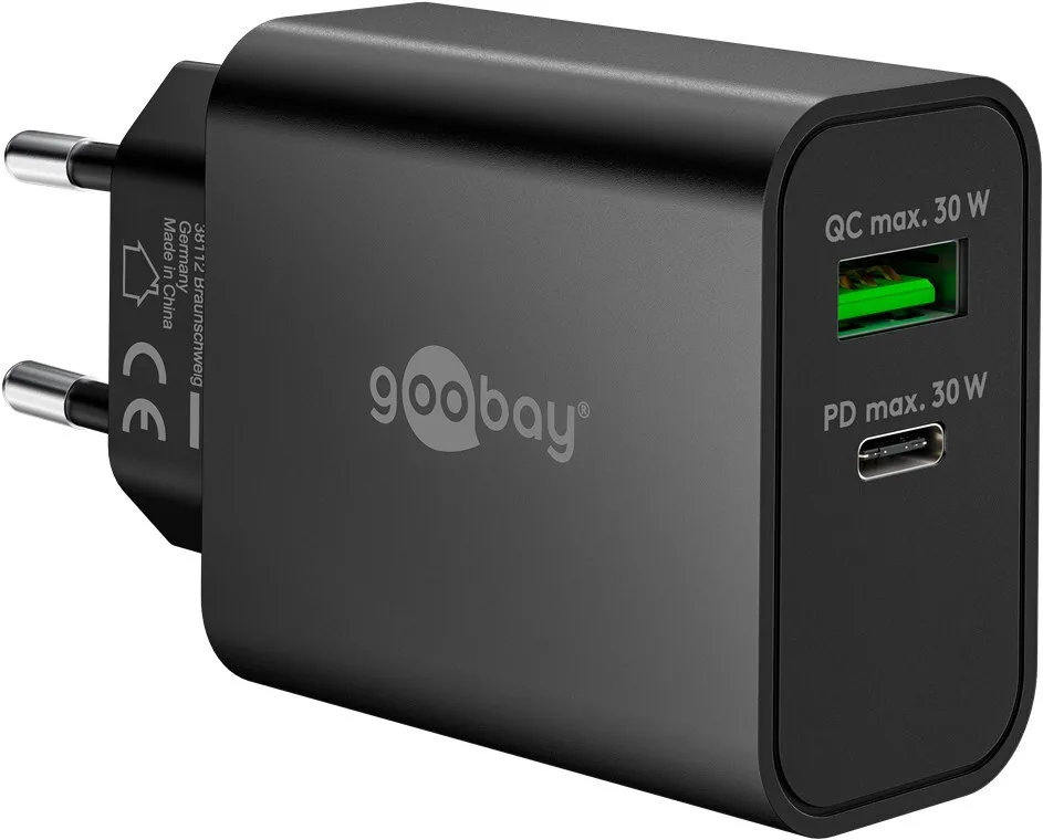 20250703113951_goobay_fortistis_choris_kalodio_gan_me_thyra_usb_a_kai_thyra_usb_c_30w_power_delivery_mayros_75335.jpeg Goobay Φορτιστής Χωρίς Καλώδιο GaN με Θύρα USB-A και Θύρα USB-C 30W Power Delivery Μαύρος (75335) - Image 1
