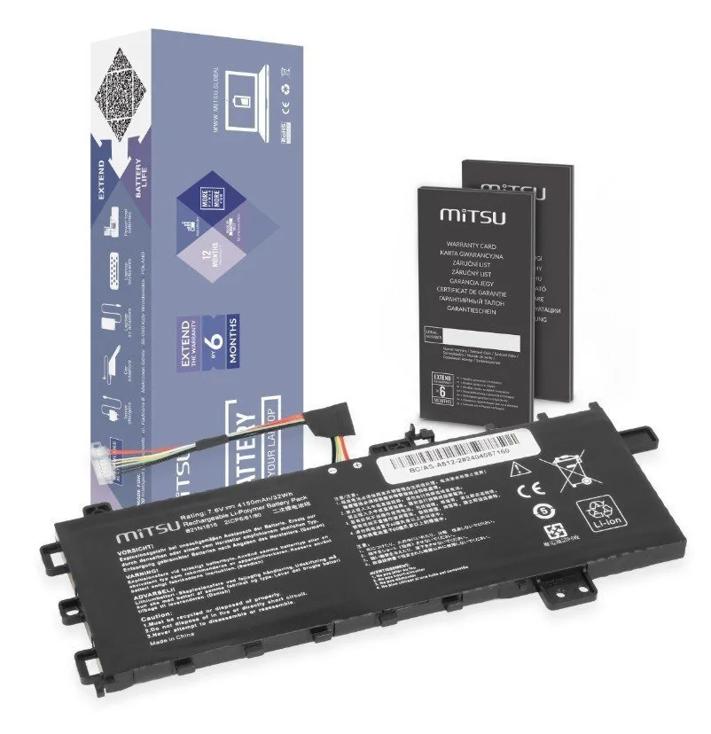 Mitsu Συμβατή Μπαταρία για Asus VivoBook Asus Vivobook 15 A512, R512, X512 με 4150mAh - Image 1