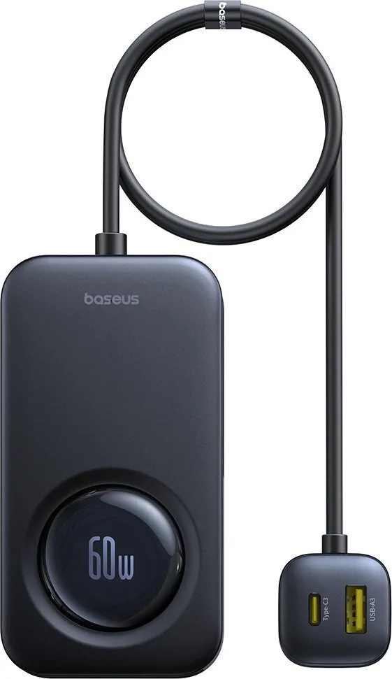 Baseus Car Charger Primetrip Φορτιστής Αυτοκινήτου 105W Γρήγορης Φόρτισης με Θύρες: 1xUSB 1xType-C Μαύρο Χρώμα C00069000121-00 - Image 1