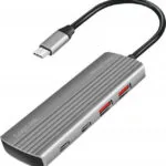 LogiLink Hub 5 Θυρών USB 3.2 με σύνδεση USB-C Γκρι