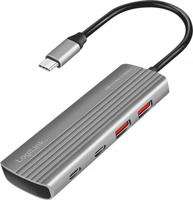 20250709115228_logilink_usb_3_2_hub_5_thyron_me_syndesi_usb_c.jpeg LogiLink Hub 5 Θυρών USB 3.2 με σύνδεση USB-C Γκρι - Image 1