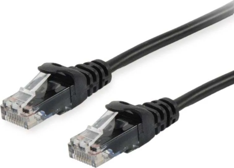 Equip U/UTP Cat.6a (Gigabit) Καλώδιο Δικτύου Ethernet 0.25m Μαύρο 603152 - Image 1