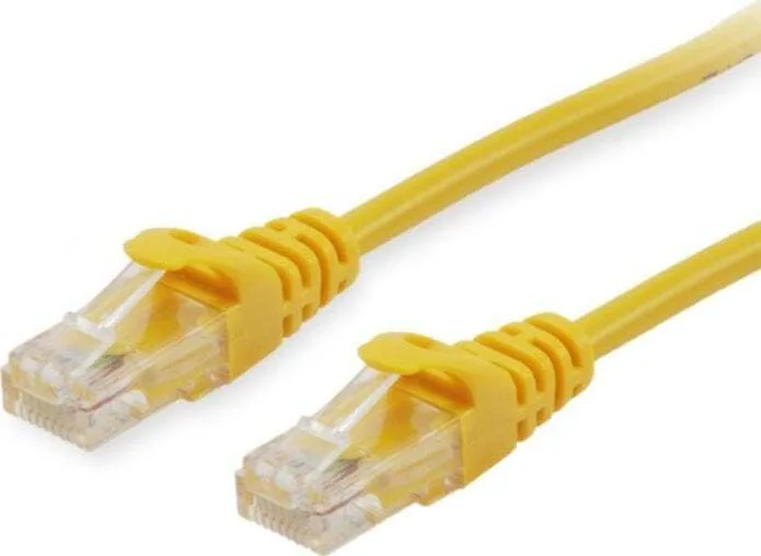 Equip U/UTP Cat.6a (Gigabit) Καλώδιο Δικτύου Ethernet 0.25m Κίτρινο 603162 - Image 1
