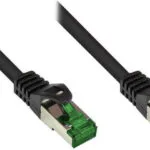 Alcasa S/FTP Cat.6a (Gigabit) Καλώδιο Δικτύου Ethernet 30m Μαύρο