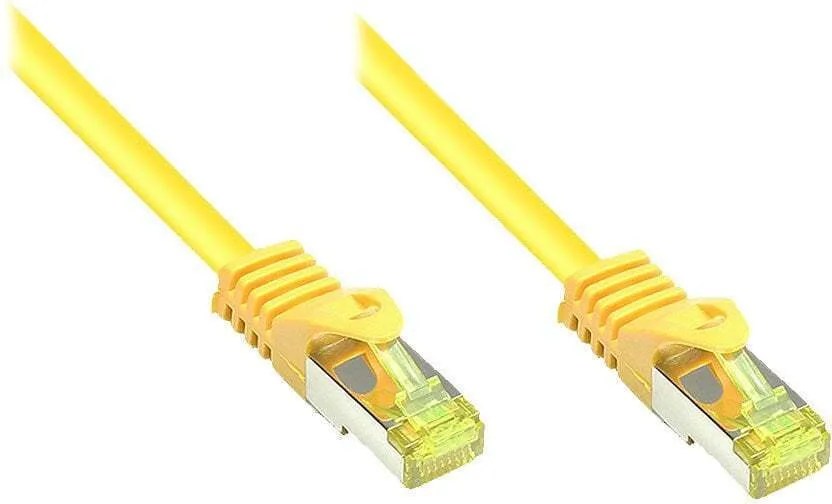 Good Connections S/FTP Cat.7 (10Gbps) Καλώδιο Δικτύου Ethernet 0.15m Κίτρινο - Image 1