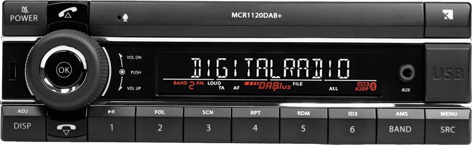 Ραδιόφωνο Αυτοκινήτου Axion Axion Kienzle Mcr 1120 Dab+ Usb Aux Bt Kurzschacht - Image 1
