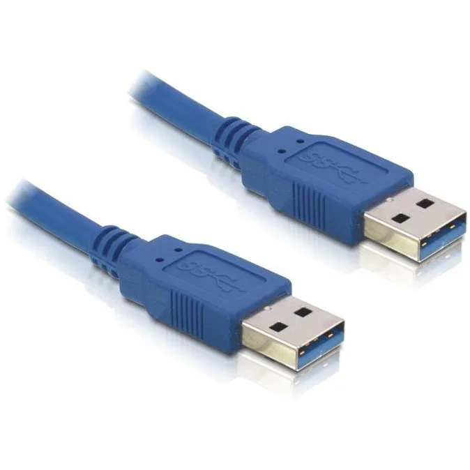 DeLock USB 2.0 Cable USB-A male - USB-A male Μπλε 3m 82536 - Image 1