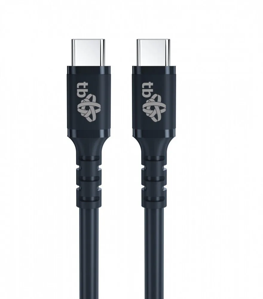 Tb Energy USB 2.0 Cable USB-C male - USB-C 60W Μαύρο 1m - Image 1