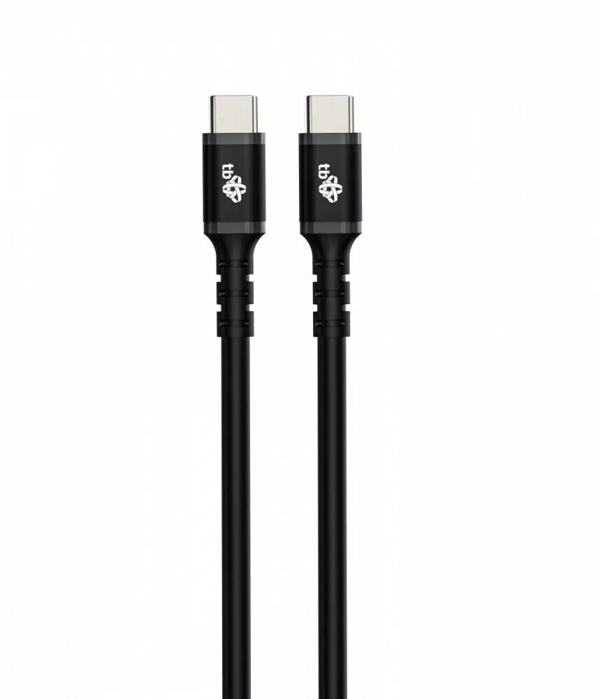 20250714103404_tb_energy_usb_2_0_cable_usb_c_male_usb_c_mayro_3m.jpeg Tb Energy USB 2.0 Cable USB-C male - USB-C Μαύρο 3m - Image 1