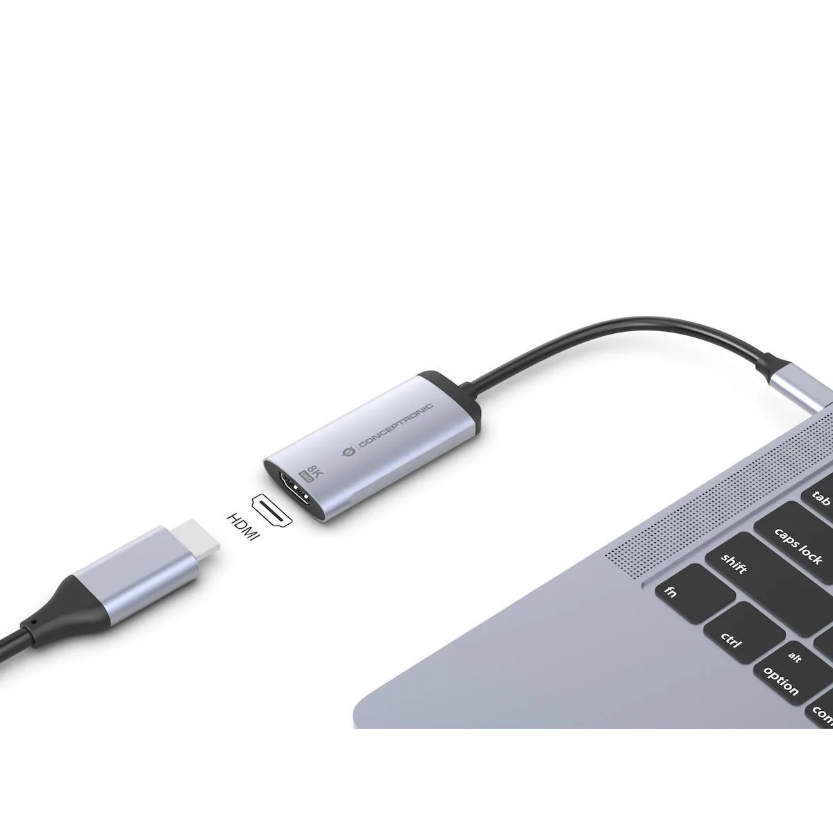 Conceptronic Μετατροπέας USB-C male σε HDMI female Γκρι 1τμχ ABBY23G - Image 1