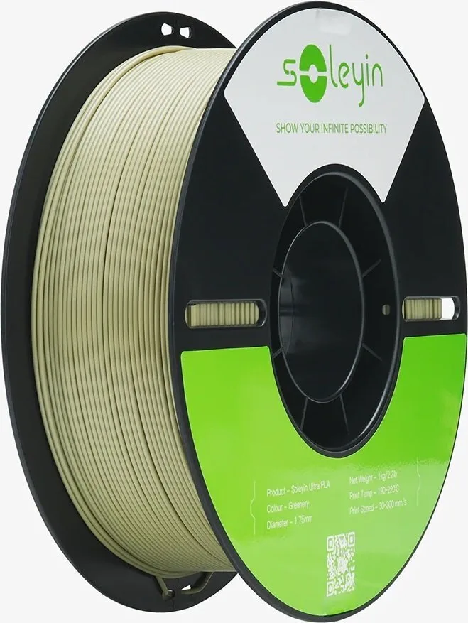 Creality3D Soleyin Ultra PLA 3D Printer Filament 1.75mm Grass Green 1kg 3301010503 1τμχ (Spool) - Image 1