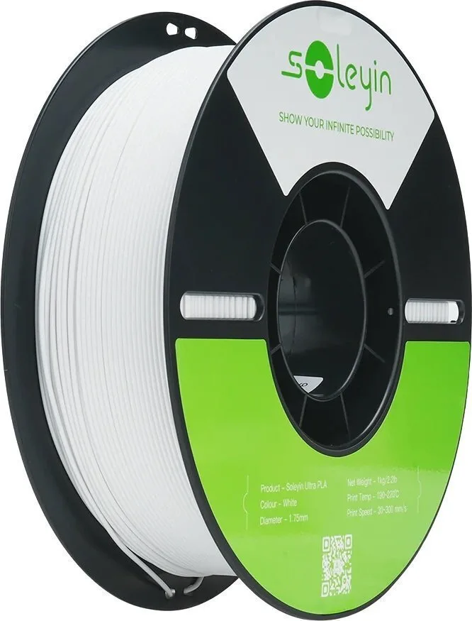 20250715103321_creality3d_soleyin_ultra_pla_3d_printer_filament_3mm_leyko_1kg_3301010505.jpeg Creality3D Soleyin Ultra PLA 3D Printer Filament 1.75mm Λευκό 1kg 3301010505 - Image 1
