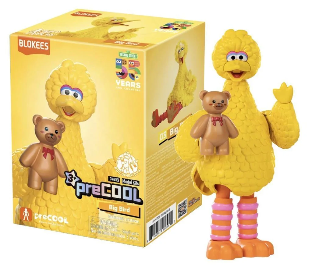 20250715124212_sesame_street_big_bird_model_kit_classic_class_blokees.jpeg Sesame Street Big Bird Model Kit Classic Class Blokees - Image 1