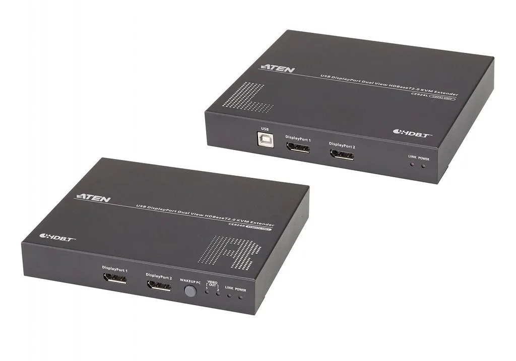 20250715153634_aten_usb_displayport_dual_view_hdbasett_2_0_kvm_extender_1920_x_1080_up_to_100m_long_reach_mode_1280_x_usb_displayport_dual_view.jpeg Aten Usb Displayport Dual View Hdbasett 2.0 Kvm Extender 1920 X 1080 Up To 100m Long Reach Mode 1280 X Usb Displayport Dual View - Image 1