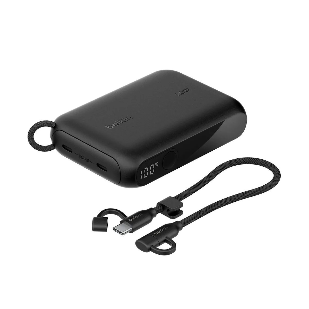 20250717111740_belkin_boostcharge_power_bank_10000mah_20w_me_2_thyres_usb_c_power_delivery_mayro.jpeg Belkin BoostCharge Power Bank 10000mAh 20W με 2 Θύρες USB-C Power Delivery Μαύρο - Image 1