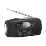 Crank Radio TX-238 Φορητό Ραδιόφωνο Ηλιακό Μαύρο