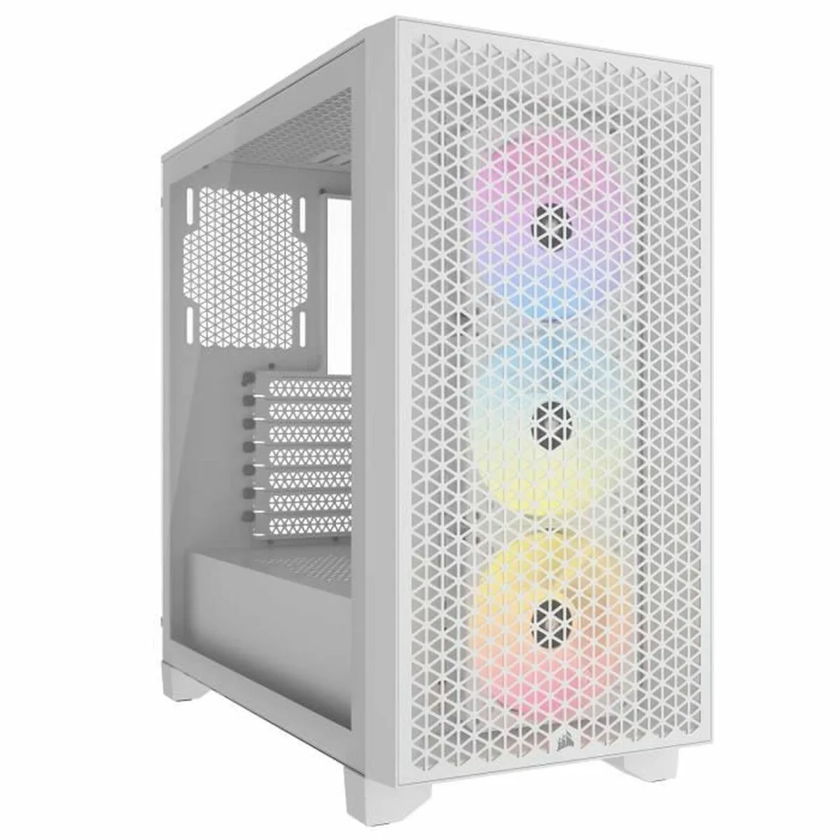 Corsair 3000D Airflow TG RGB Gaming Midi Tower Κουτί Υπολογιστή με Πλαϊνό Παράθυρο Λευκό - Image 1