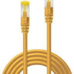 Lindy S/FTP Cat.6a (Gigabit) Καλώδιο Δικτύου Ethernet 1m Κίτρινο