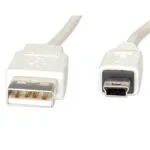 Roline USB 2.0 Cable USB-A male - mini USB-B male Λευκό 0.8m 11.99.8708