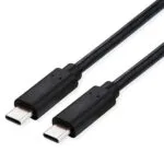 Roline USB 3.2 Cable USB-C male - USB-C 240W PD Μαύρο 1m 11.02.9091