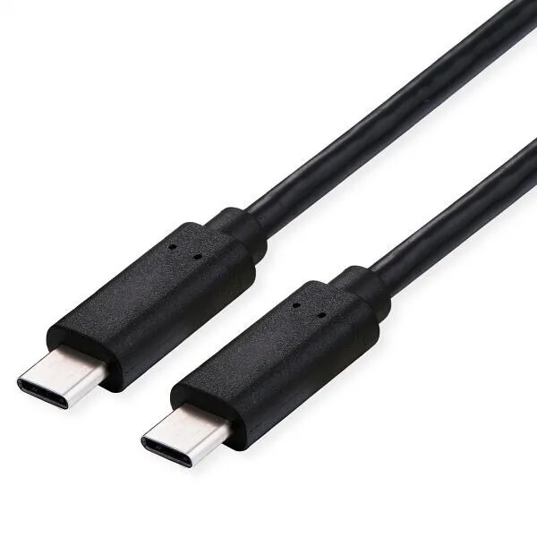 20250725114521_roline_usb_3_2_cable_usb_c_male_usb_c_240w_1m_11_02_9091.jpeg Roline USB 3.2 Cable USB-C male - USB-C 240W PD Μαύρο 1m 11.02.9091 - Image 1