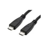 Roline USB 2.0 Cable USB-C male - USB-C 100W PD Χρυσό 0.5m 11.02.9057