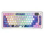 Redragon K708AK-RGB-PRO Ασύρματο Gaming Μηχανικό Πληκτρολόγιο 75% με RGB φωτισμό (Αγγλικό US) Πολύχρωμο