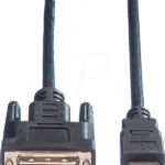 Value Cable DVI-D male - HDMI male 1.5m Μαύρο (11.99.5516)