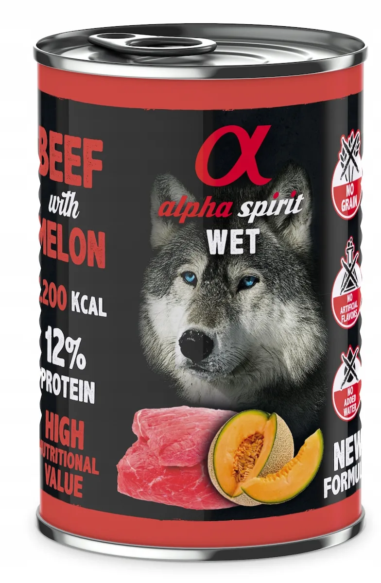 Alpha Spirit Υγρή Τροφή Σκύλων με Βοδινό, Κρέας και Συκώτι 400gr - Image 1