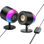 Redragon 28.09.0018 Ηχεία Υπολογιστή 2.0 με RGB Φωτισμό και Ισχύ 6W σε Μαύρο Χρώμα