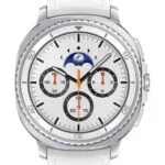 Samsung Galaxy Watch8 Classic LTE Stainless Steel 46mm Αδιάβροχο με eSIM και Παλμογράφο (Λευκό)