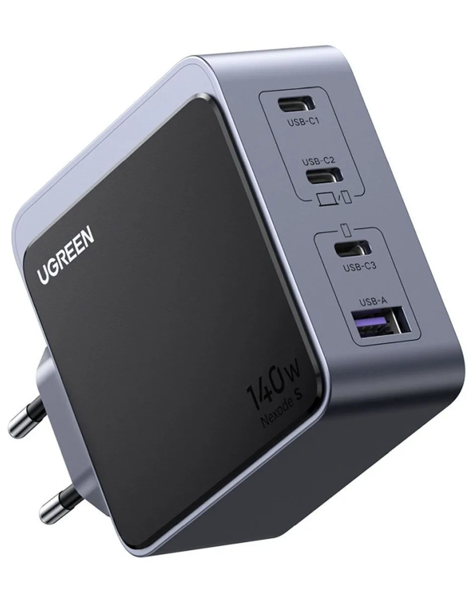 20250804165112_ugreen_fortistis_choris_kalodio_gan_me_thyra_usb_a_kai_3_thyres_usb_c_140w_power_delivery_gri_x570.jpeg Ugreen Φορτιστής Χωρίς Καλώδιο GaN με Θύρα USB-A και 3 Θύρες USB-C 140W Power Delivery Γκρι (X570) - Image 1