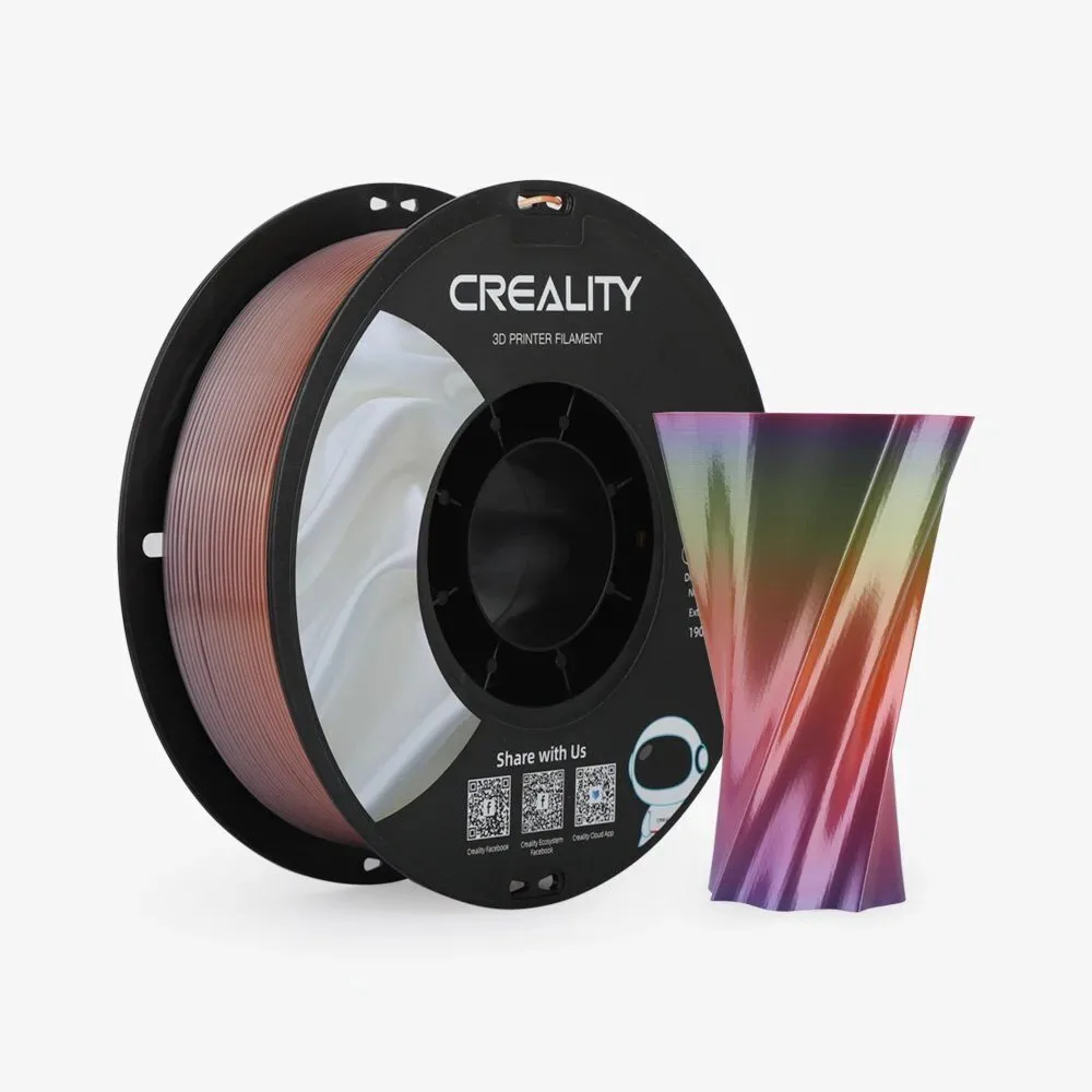 Creality3D CR PLA 3D Printer Filament 1.75mm Silk Rainbow 1kg 3301120003 1τμχ (Spool) - Image 1