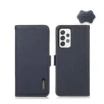 Side-magnetic Genuine Wallet Δερμάτινο Μπλε (Samsung Galaxy A52, Samsung Galaxy A52s) EDA002469914B