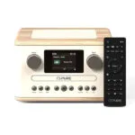 Pure Ηχοσύστημα 1.0 CLASSIC C-D4 Mini με CD Player και Bluetooth Cotton White/Oak