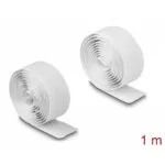 DeLock Αυτοκόλλητη Ταινία Χριτς Χρατς Λευκή 1mx20mm 19061