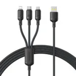 Baseus Rapid Series 3-in-1 USB to Cable 5A Μαύρο 1.5m P10377705123-00