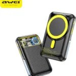 Awei PA-10 MagSafe Power Bank 10000mAh 15W Μαύρο
