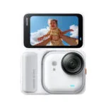 Insta360 GO Ultra Action Camera 4K Ultra HD Υποβρύχια Creator Bundle με Οθόνη Αφής 2.5" και Wi-Fi Arctic White