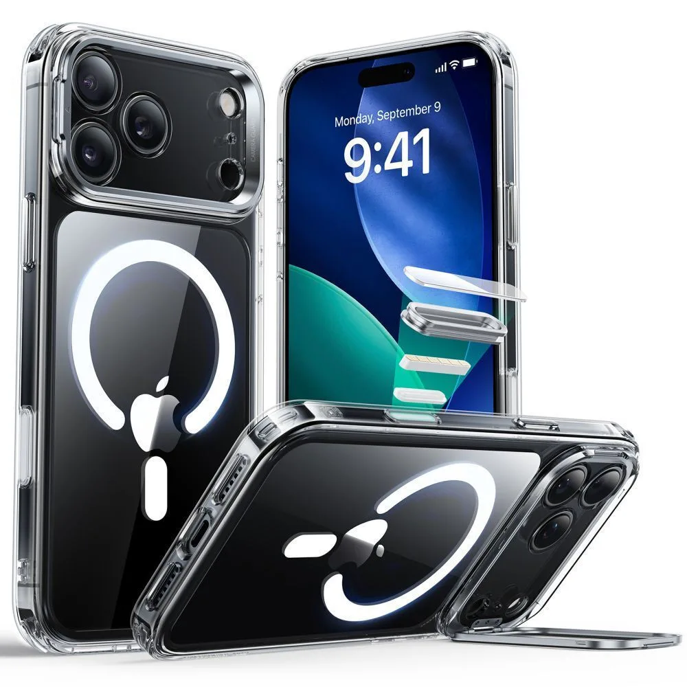 Esr Classic Hybrid Kickstand Magsafe Iphone 17 Pro Max Clear - Image 1