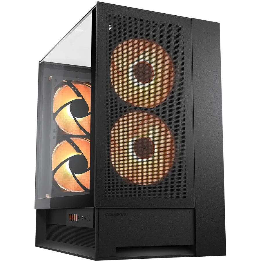Cougar OmnyX Gaming Midi Tower Κουτί Υπολογιστή με ARGB Φωτισμό Μαύρο - Image 1