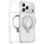Torras Ostand Spin Back Cover Σιλικόνης Διάφανο (iPhone 17 Pro Max)