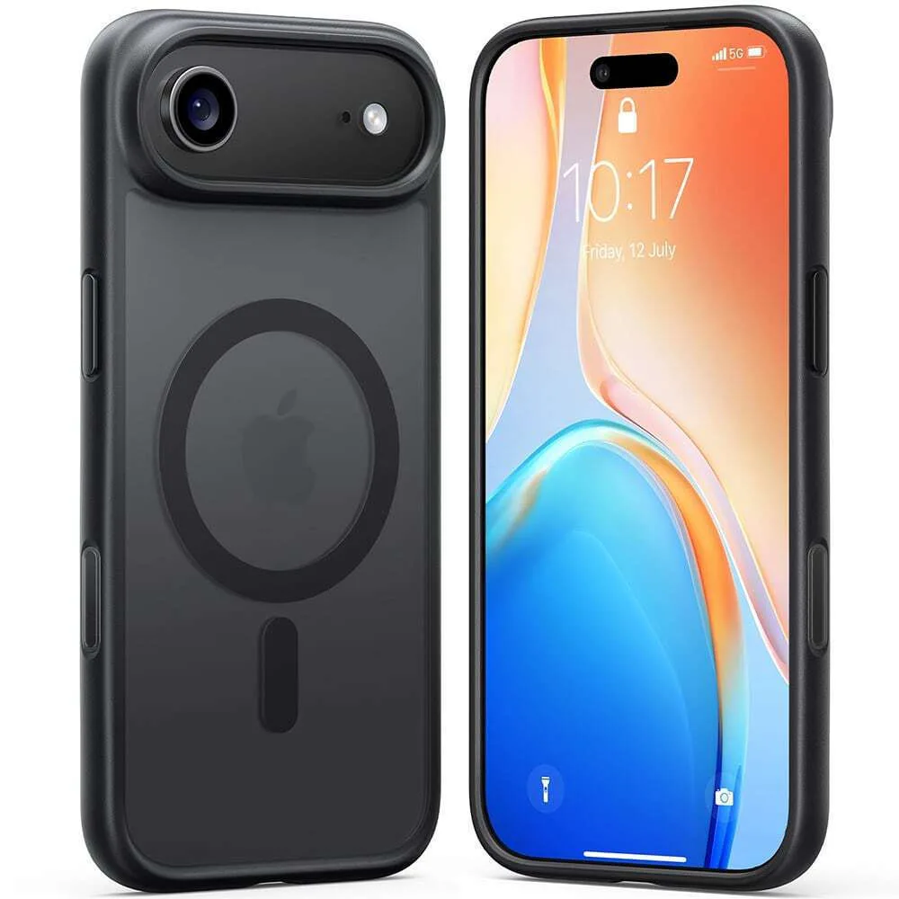 Torras Guardian Magnetic Back Cover Σιλικόνης Μαύρο (iPhone Air) - Image 1