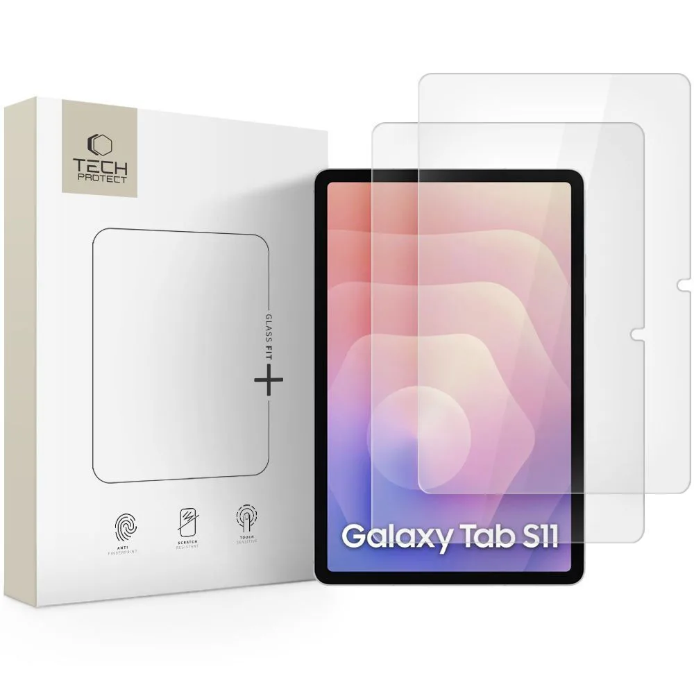 20250901140821_tech_protect_glass_fit_tempered_glass_samsung_galaxy_tab_s11.jpeg Tech-protect Glass Fit+ 2-pack Galaxy Tab S11 11.0 Clear - Image 1