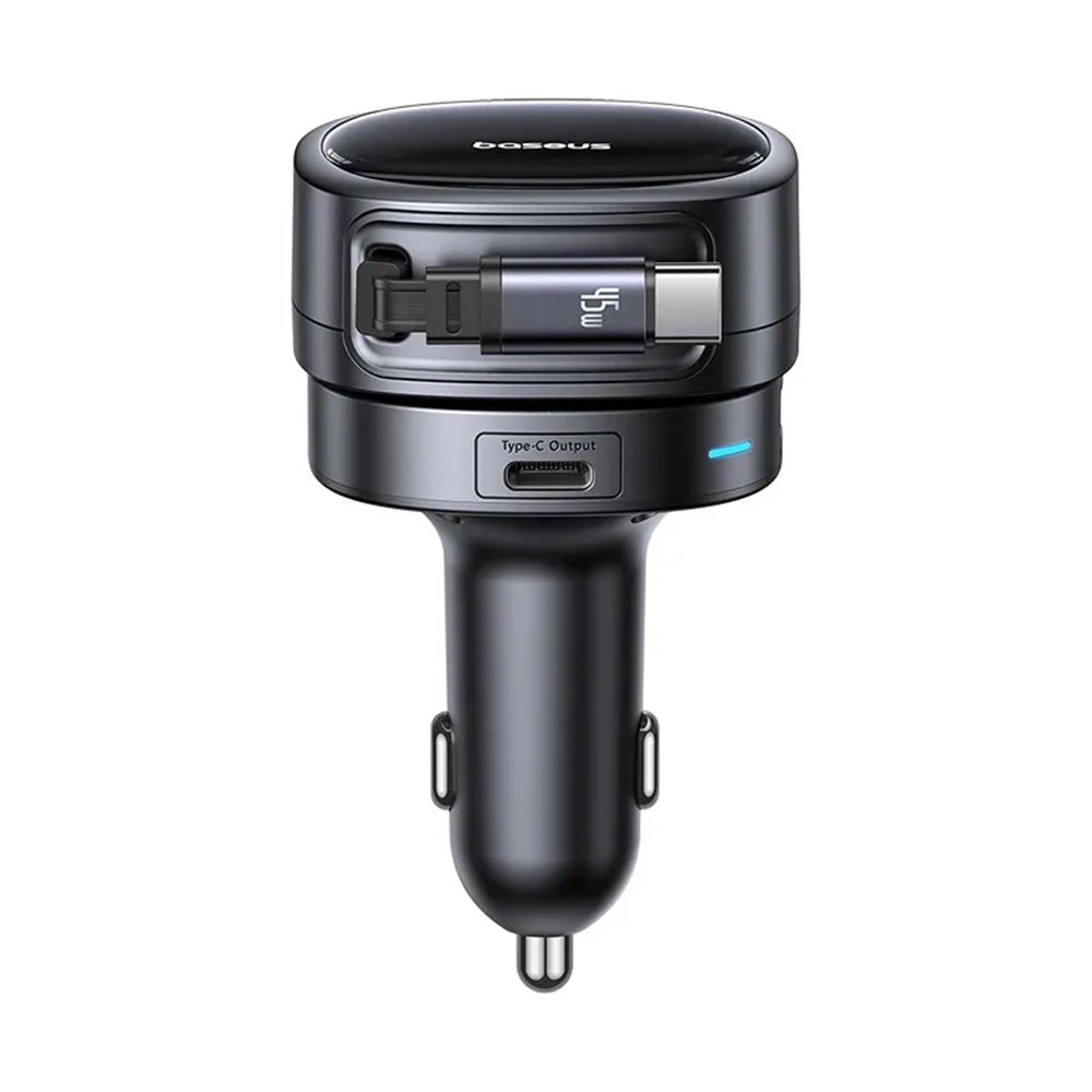 Baseus Primetrip Vr1 Φορτιστής Αυτοκινήτου 60W με μία Θύρα: 1xType-C μαζί με Καλώδιο Type-C Μαύρο Χρώμα C00069001121-00 - Image 1