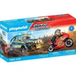 Playmobil City Action Αστυνομικό Όχημα Pickup Και Μοτοσυκλέτα για 4-10 ετών 71875