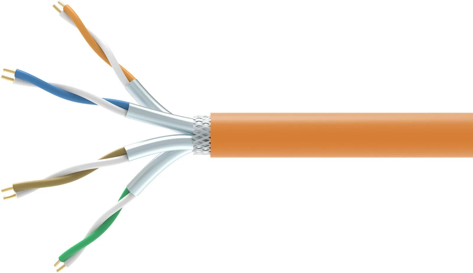 Equip S/FTP Cat.7 (10Gbps) Καλώδιο Δικτύου Ethernet χωρίς ακροδέκτες 305m Πορτοκαλί 404551 - Image 1