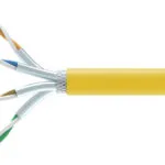 Equip S/FTP Cat.7a (10Gbps) Καλώδιο Δικτύου Ethernet χωρίς ακροδέκτες 1000m Κίτρινο 404563