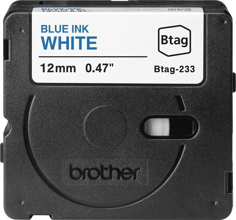 Brother Ταινία Ετικετογράφου 4m x 12mm σε Μπλε Χρώμα - Image 1