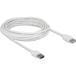 DeLock USB 2.0 Cable USB-A male - Λευκό 5m 85202